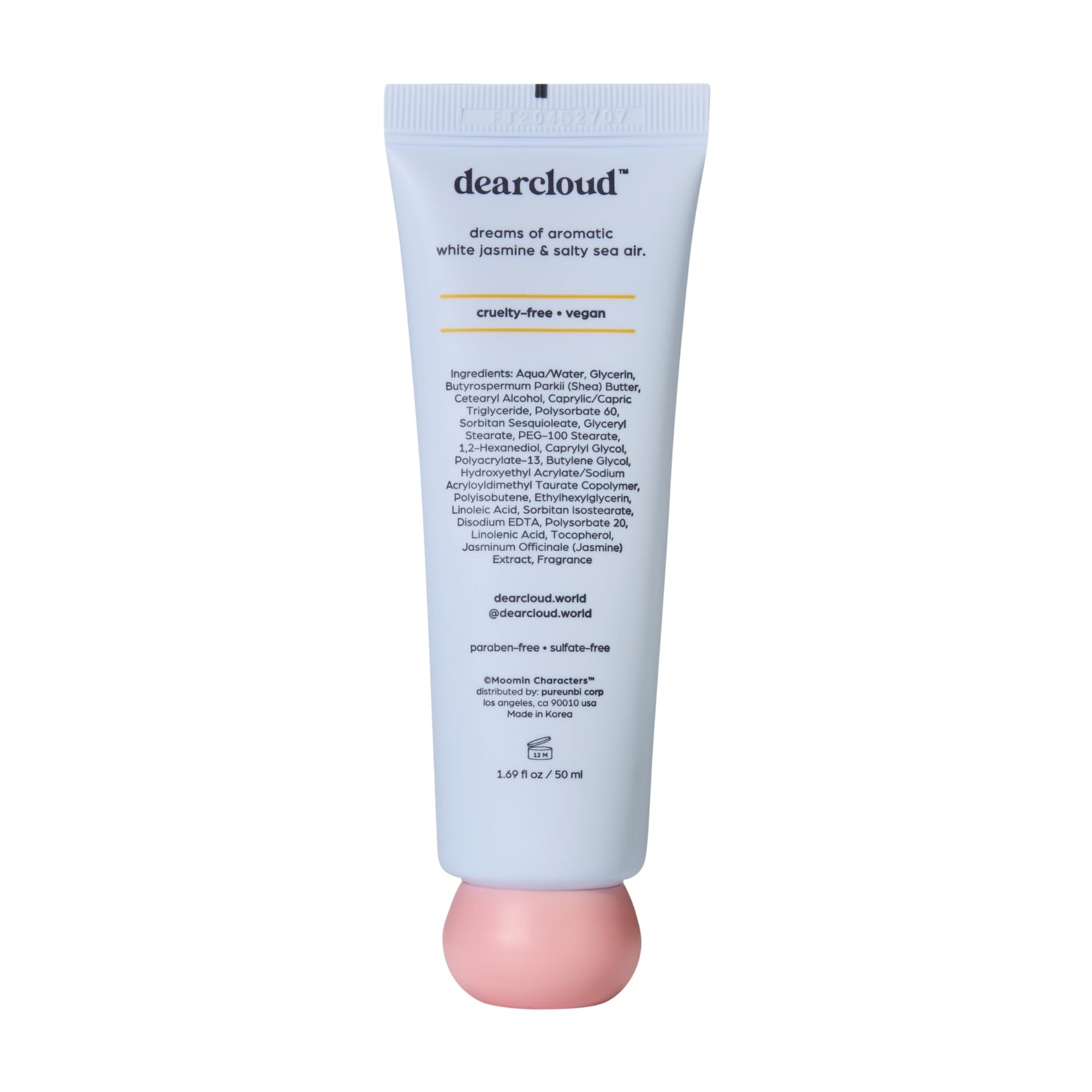 Dearcloud Moomin packaging design adds whimsy to daily hand care