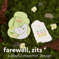 Dearcloud Moomin patches closeup shows the thin breathable layer.