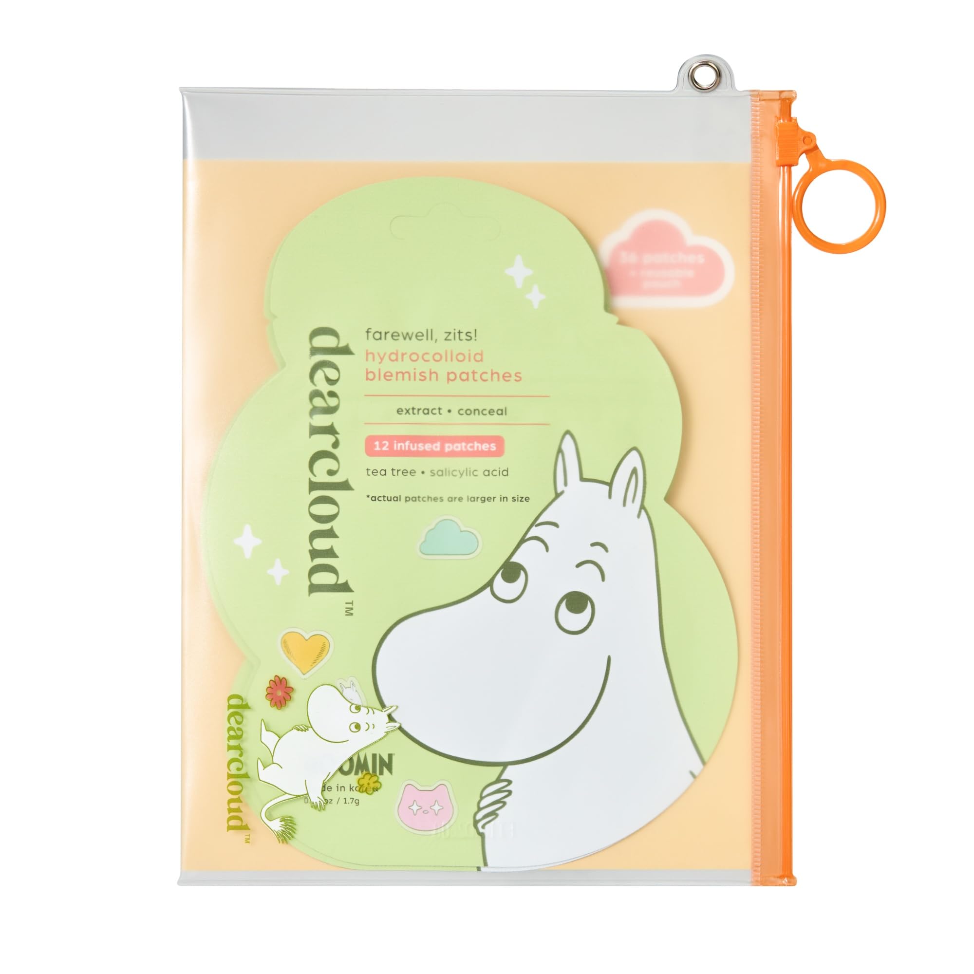 Dearcloud Moomin patches vegan, cruelty-free and Korean-made.