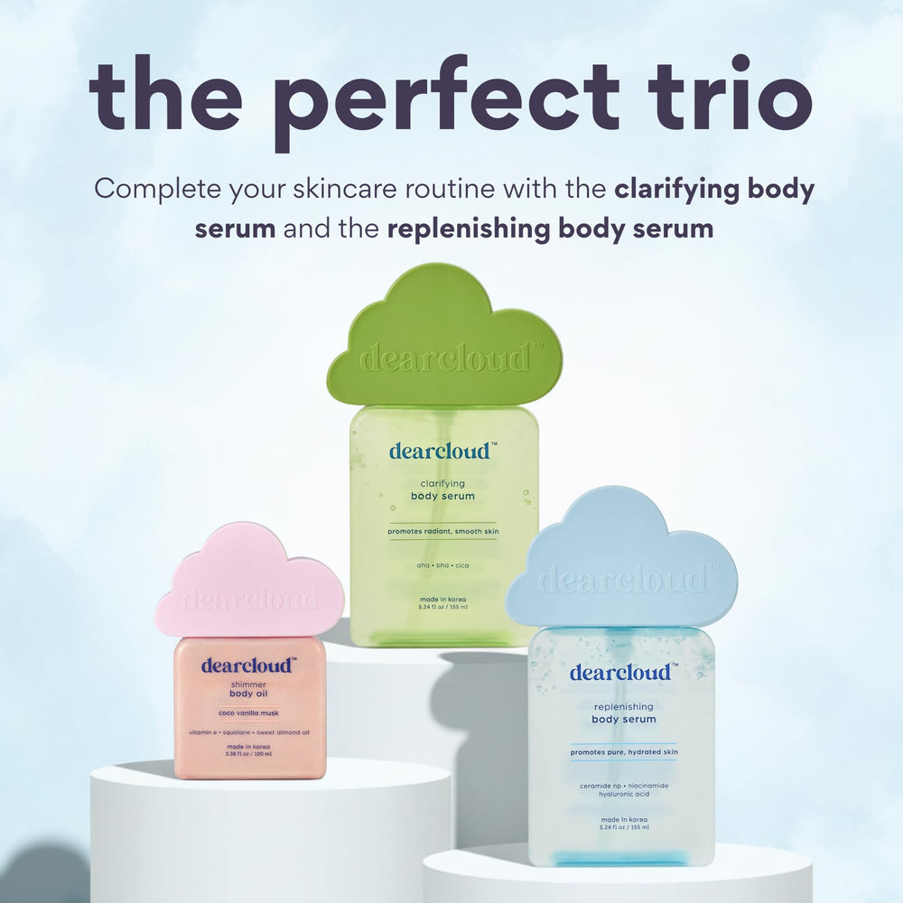 Dearcloud Non-sticky formula absorbs quickly for everyday use.