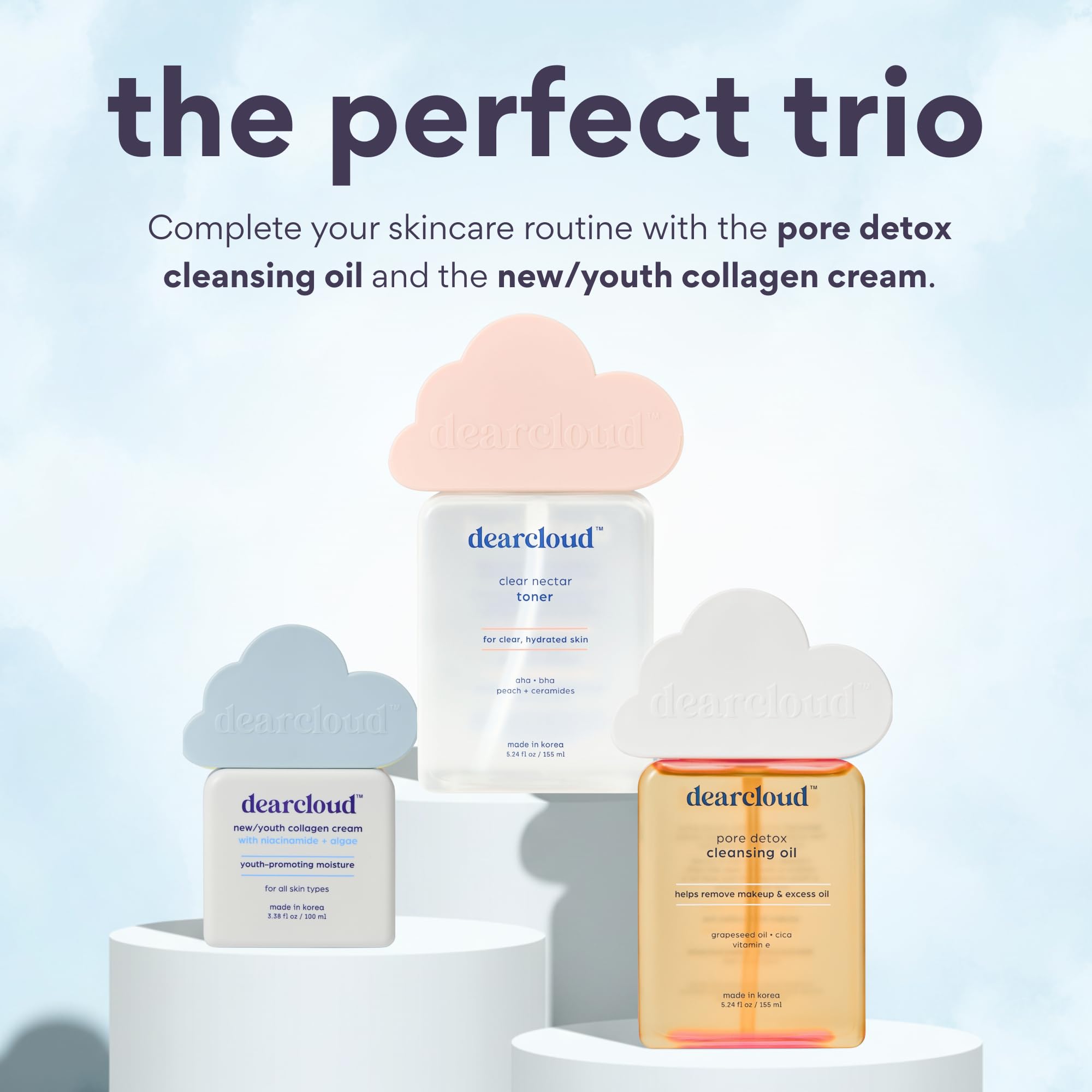Toner applied to skin to prep for serums and hydration.