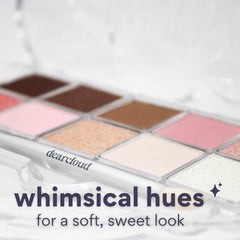 dearcloud Sky Shadow Strawberry Garden swatches on skin showing versatile berry tones