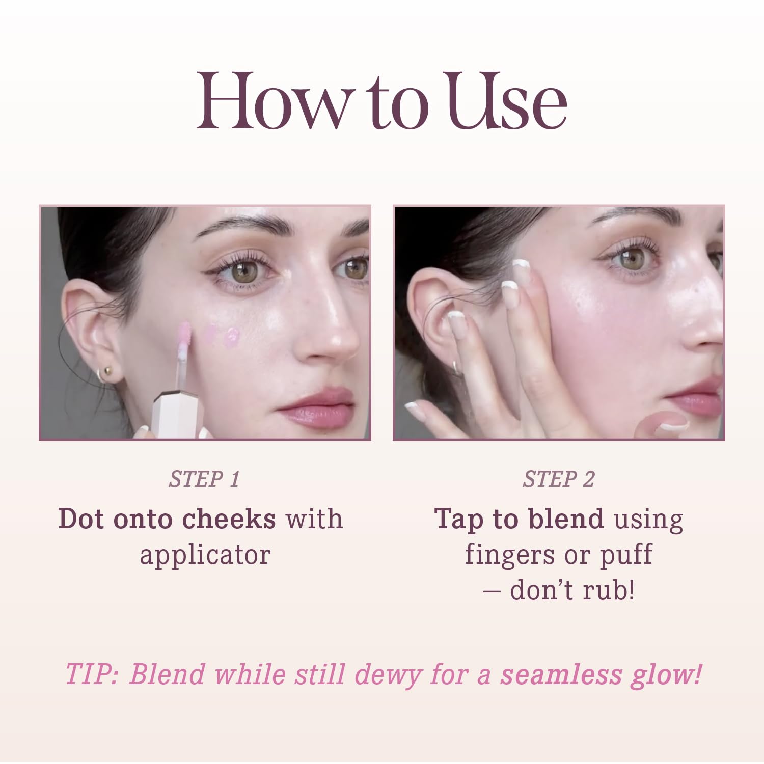 Dear Dahlia Petal Drop Blush long-wear color without heaviness.