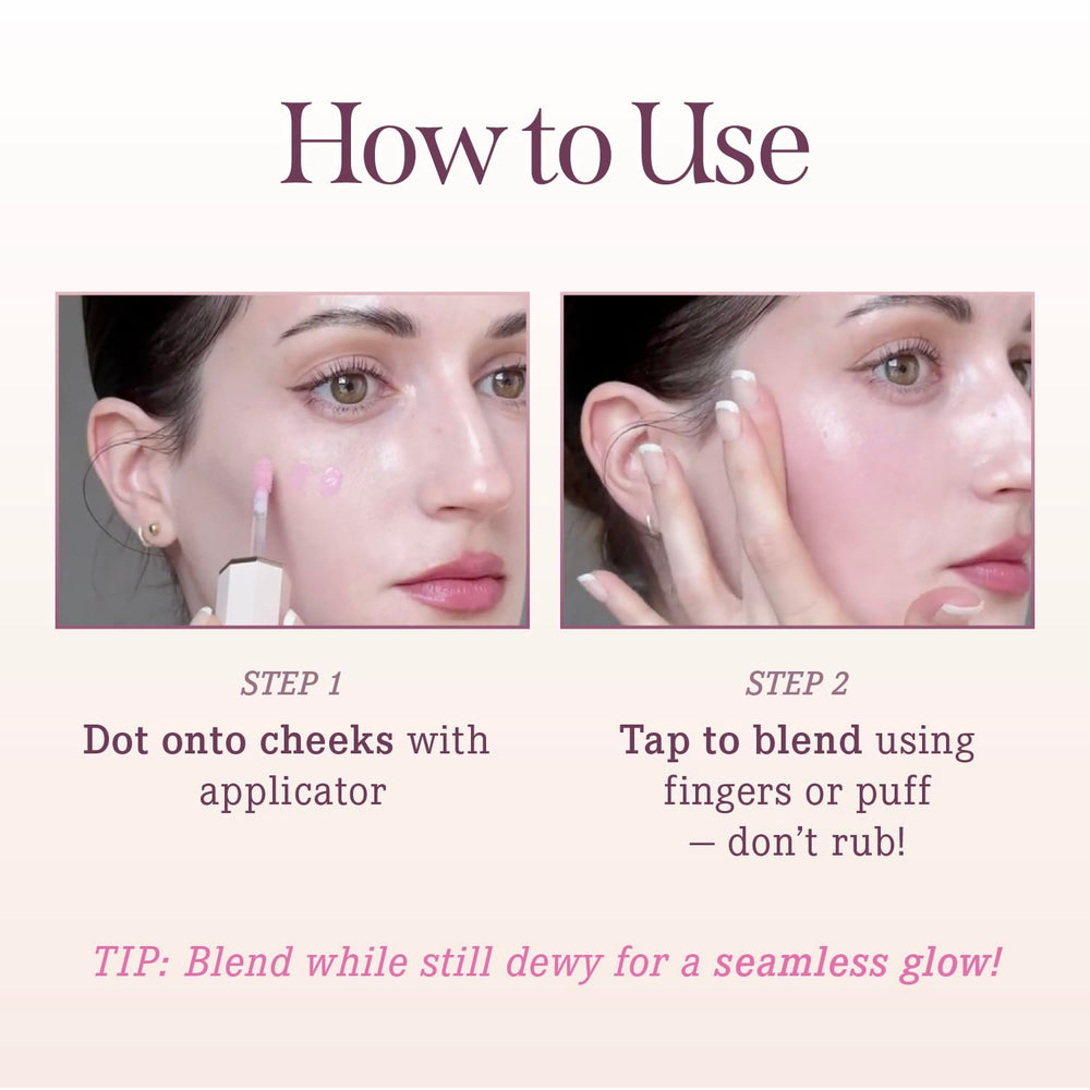 Dear Dahlia Petal Drop Blush long-wear color without heaviness.
