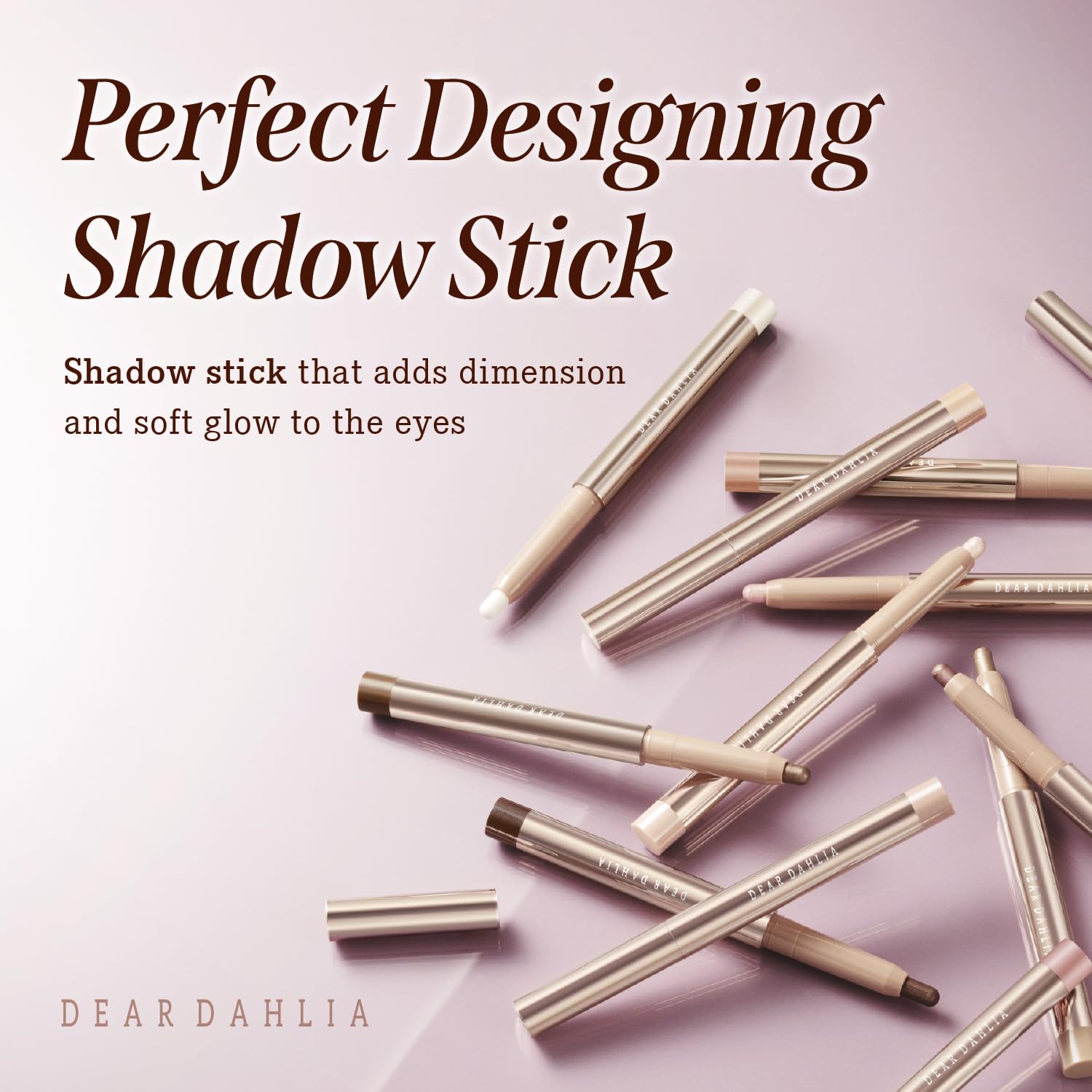 DEARDAHLIA Champagne Vanilla shadow stick application demonstrating seamless glide for effortless looks