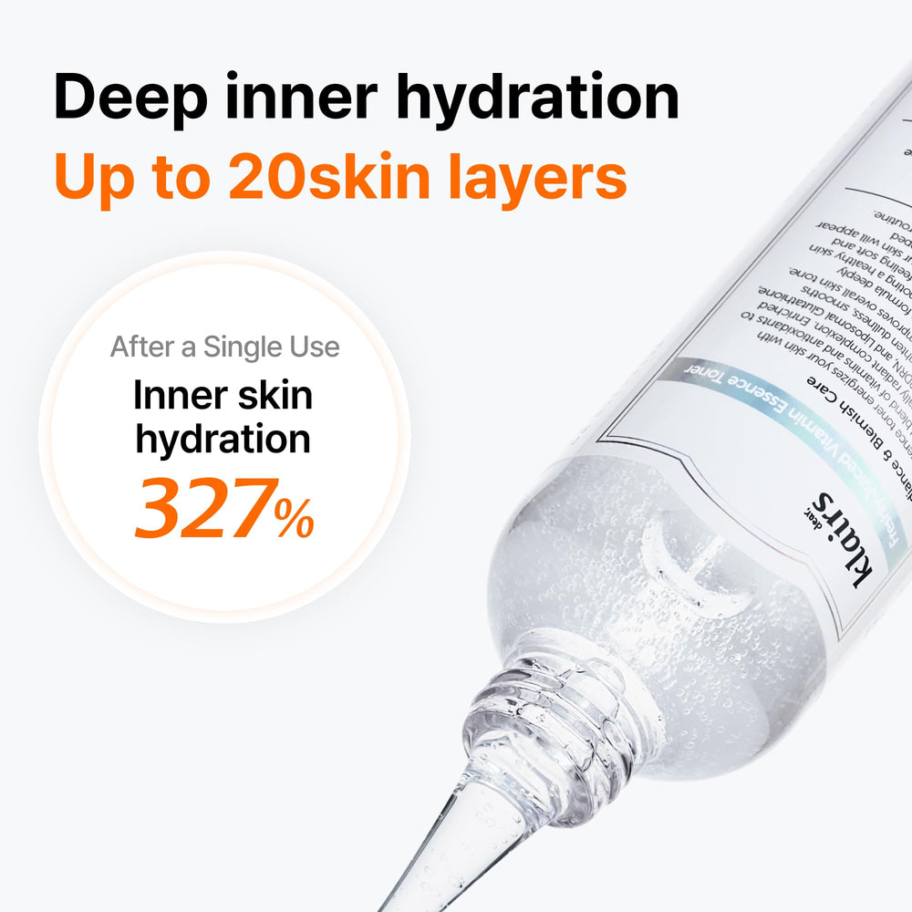 DearKlairs fragrance-free label close-up emphasizes sensitive-skin friendly formula