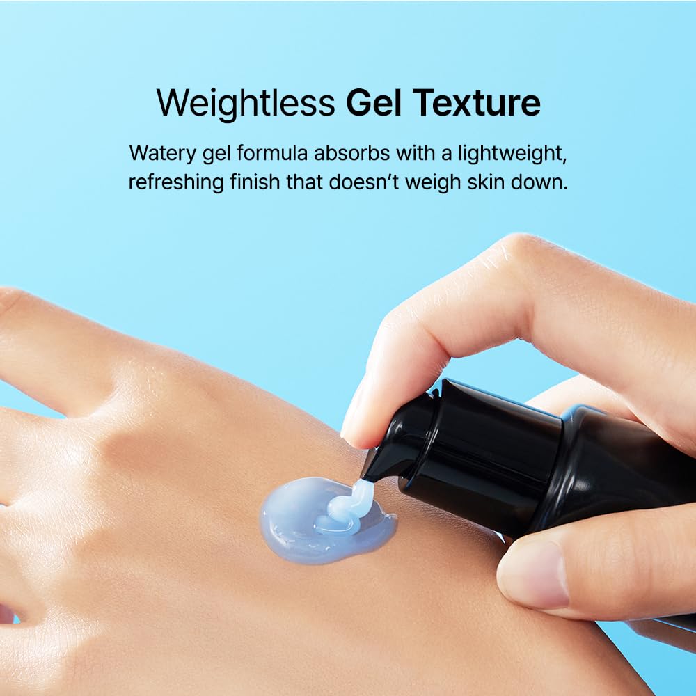 DearKlairs Midnight Blue cooling gel texture delivers refreshing feel and quick absorption.