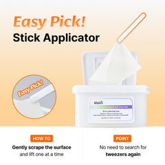 DearKlairs toner pads tear into four pieces for flexible targeted care.