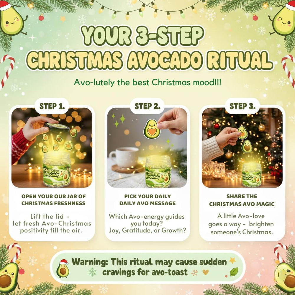 DEARMINE affirmation cards artwork showcases cheerful avocado imagery for mindful moments.