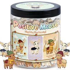 DEARMINE Positive Moose Jar with 60 cards for daily encouragement.