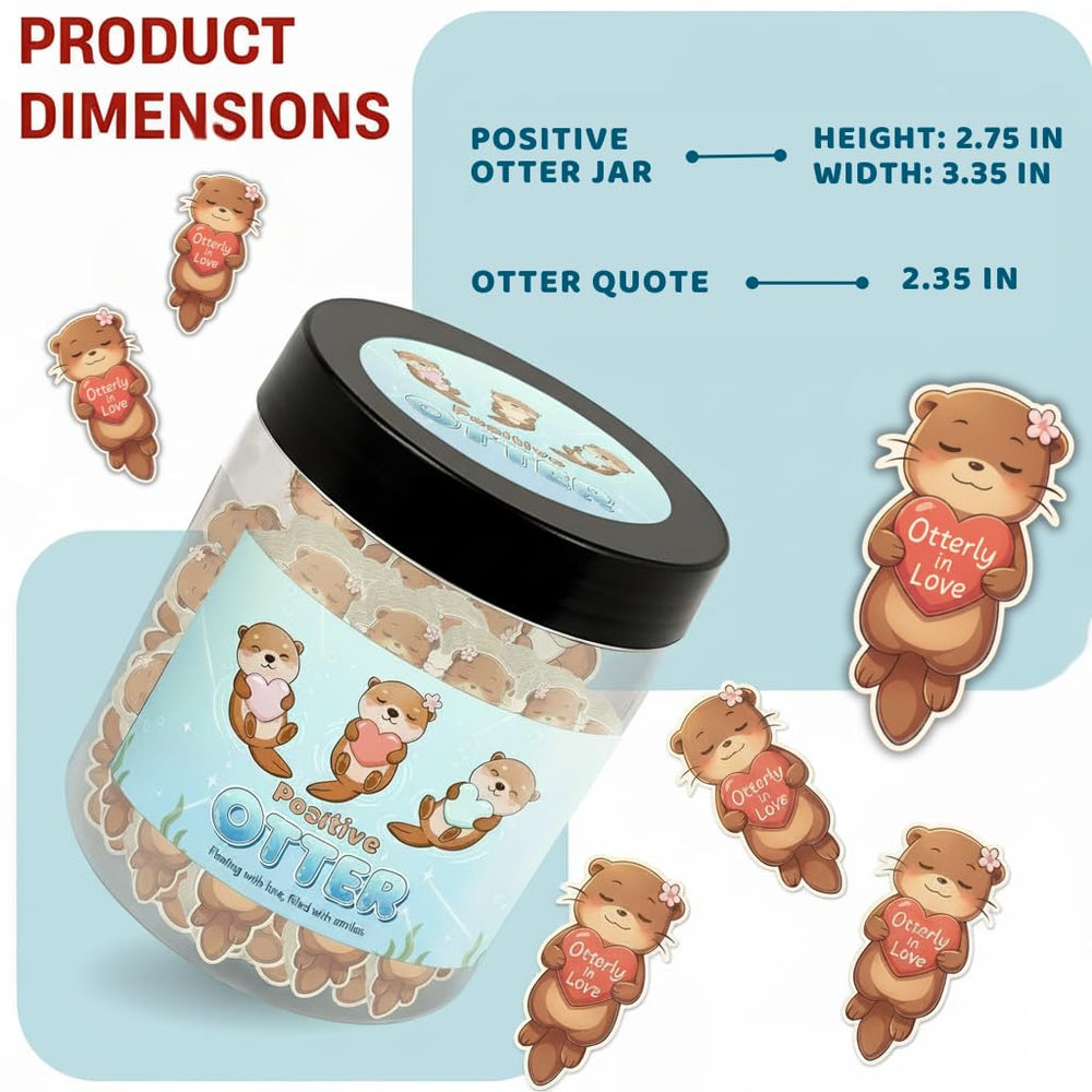 DEARMINE Relax and stress relief jar, otter-themed mood booster at home.