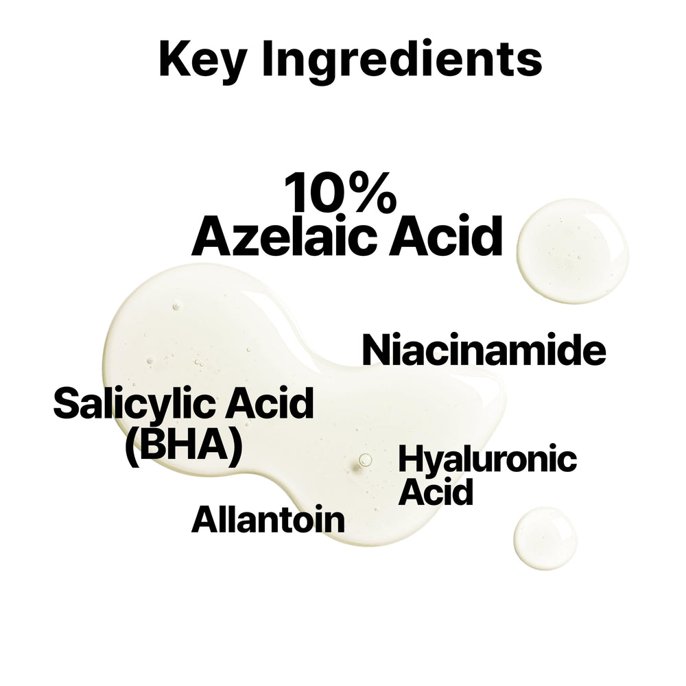 DearMYDEW serum applied on cheek showing smooth, non-greasy finish