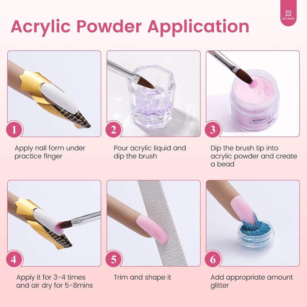 Deciniee beginner nail kit gift-pack for holidays and parties.