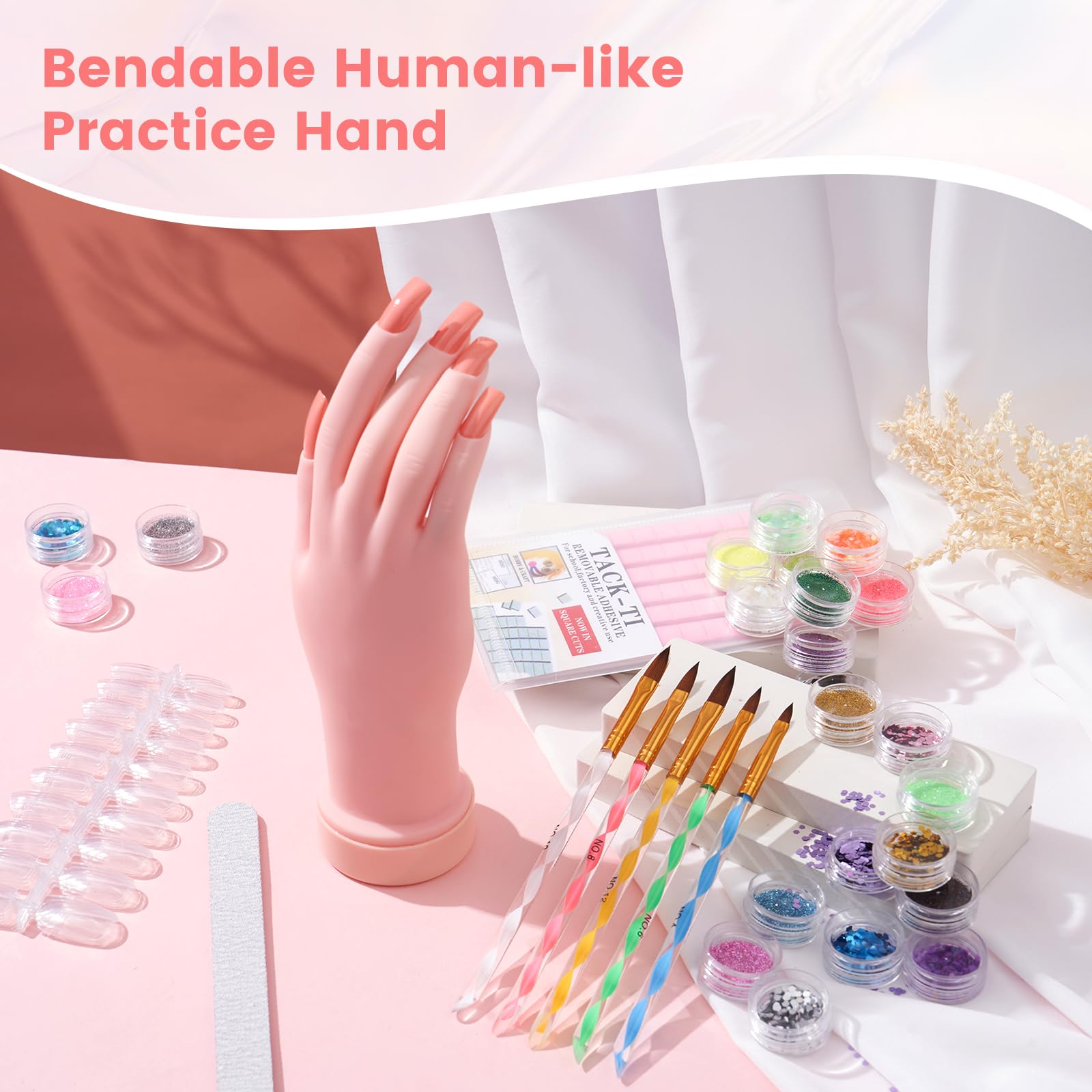 Deciniee acrylic powder trio enables diverse nail looks