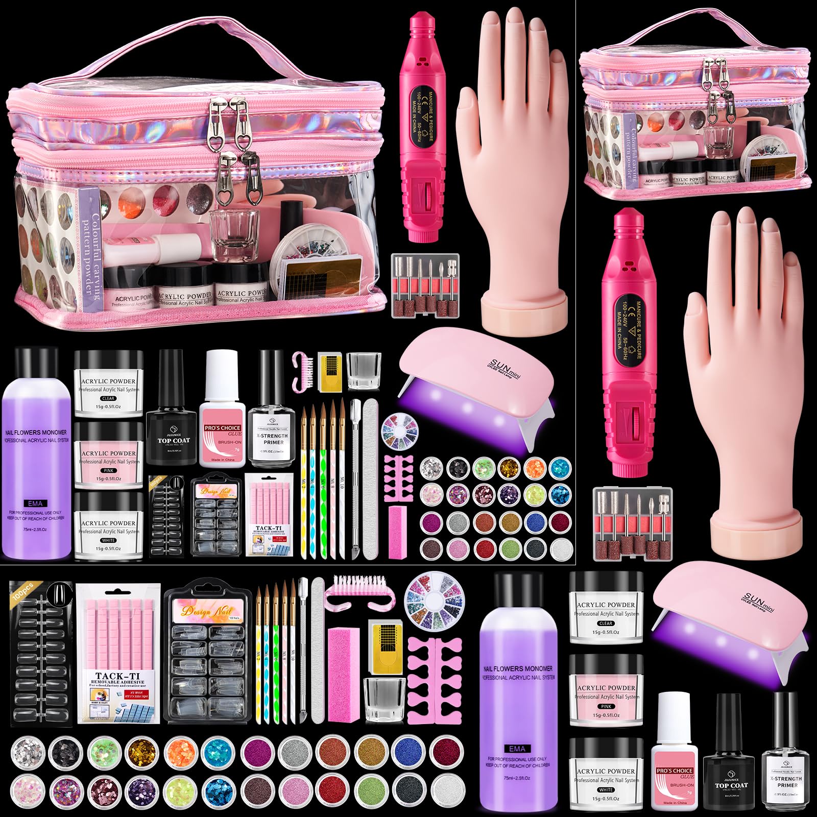 Deciniee glitter powder set adds vibrant color to DIY nail art