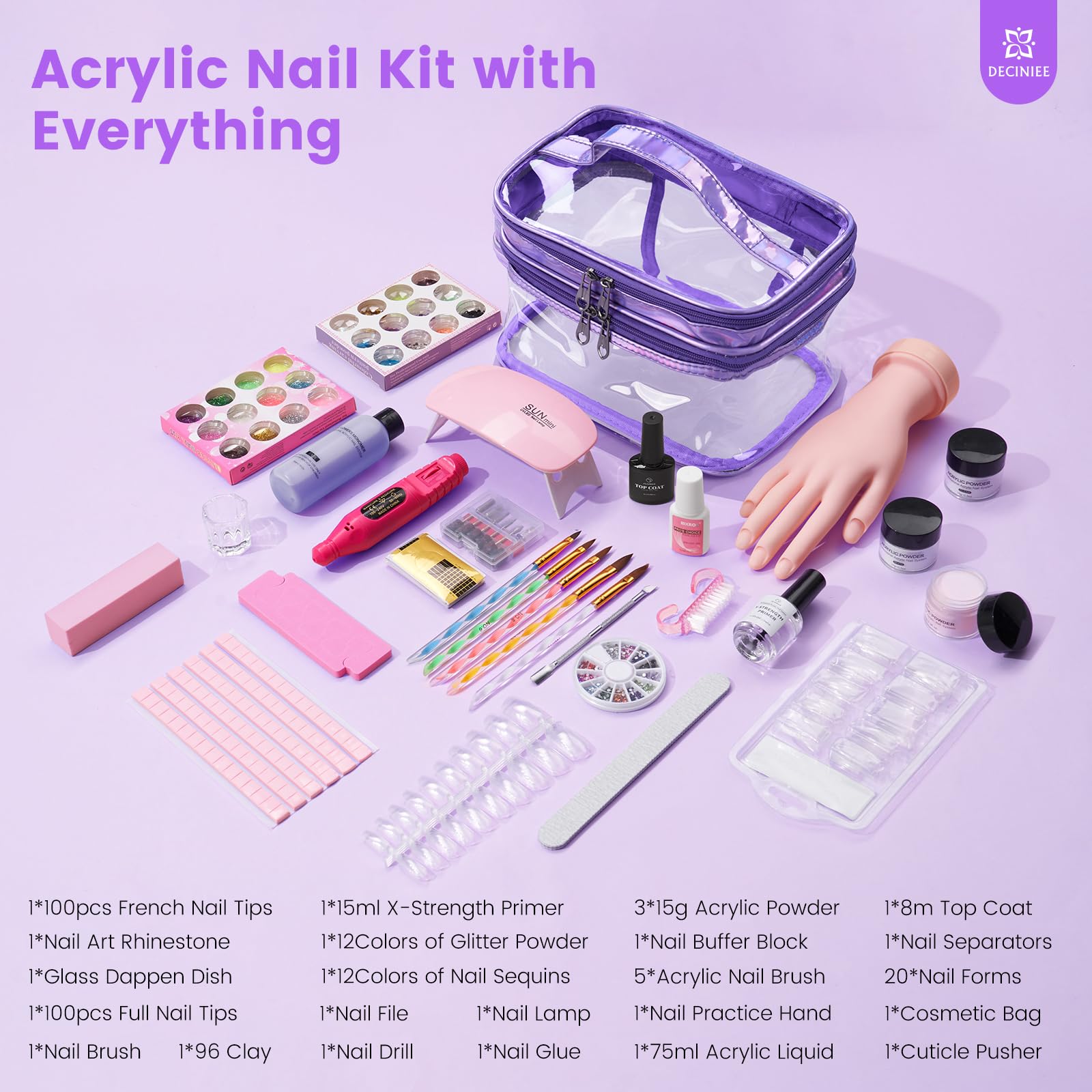 Deciniee UV light lamp for fast curing of acrylic nails