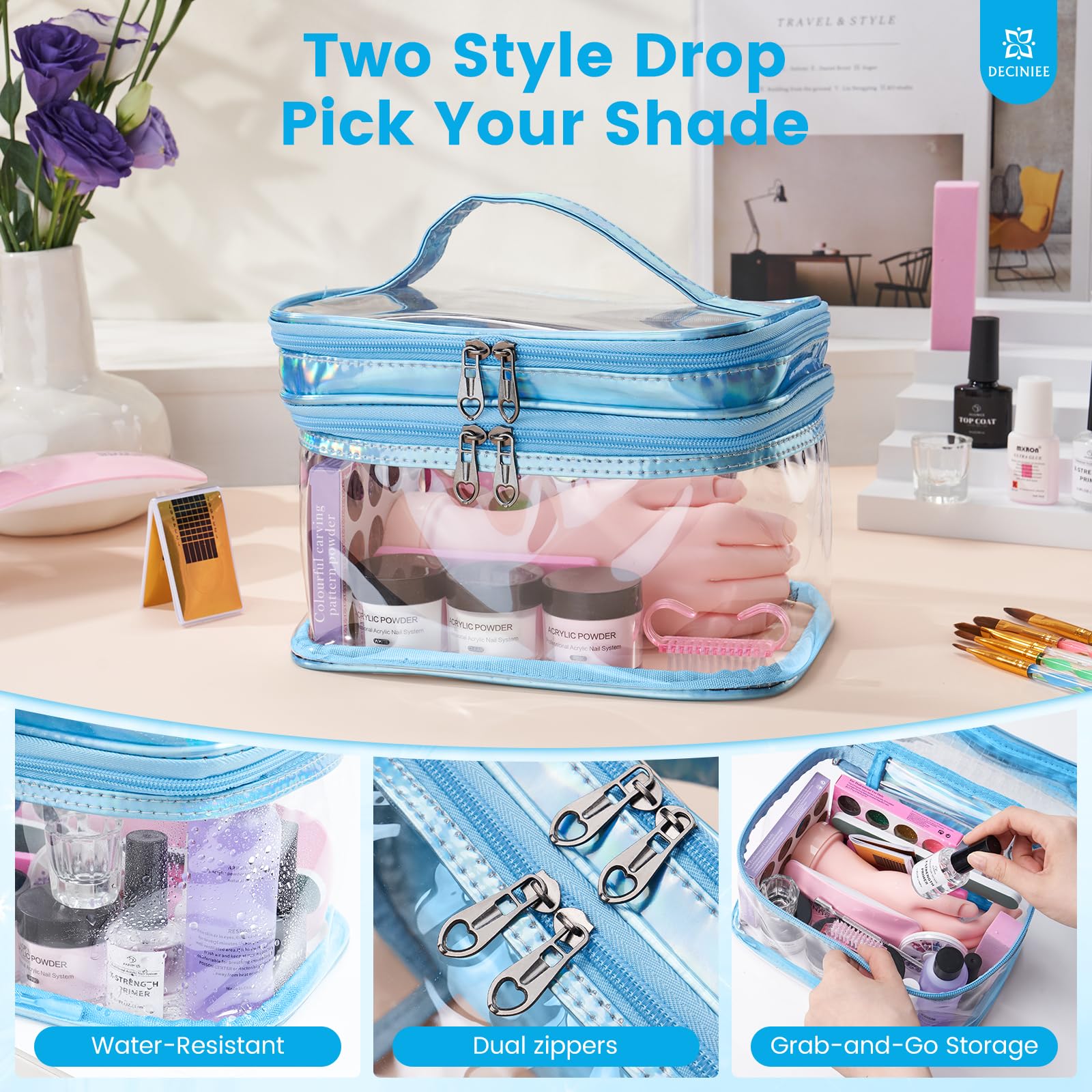 Deciniee UV light compact for at-home gel nail curing