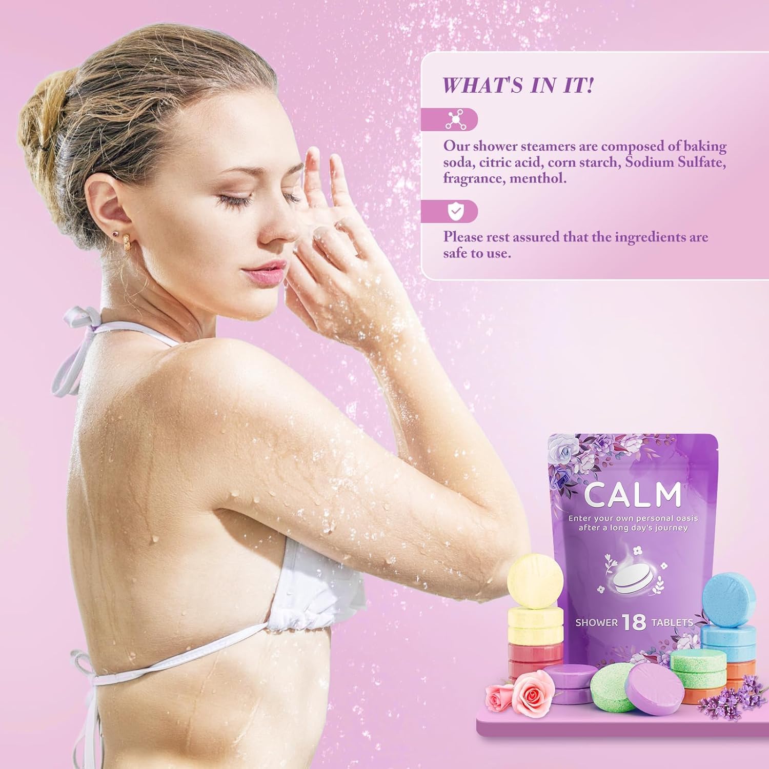 DeckTheHalls Ocean shower steamer evokes a spa like sea breeze in showers