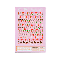 Deco Beauty Miffy nail stickers close-up with sweet designs for lasting at-home manicures.