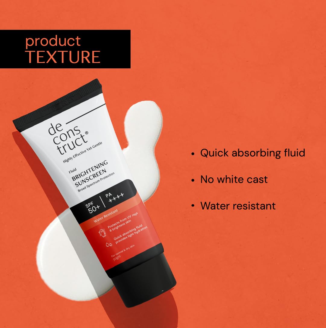 Deconstruct Lightweight fluid texture highlights dewy finish without greasiness.
