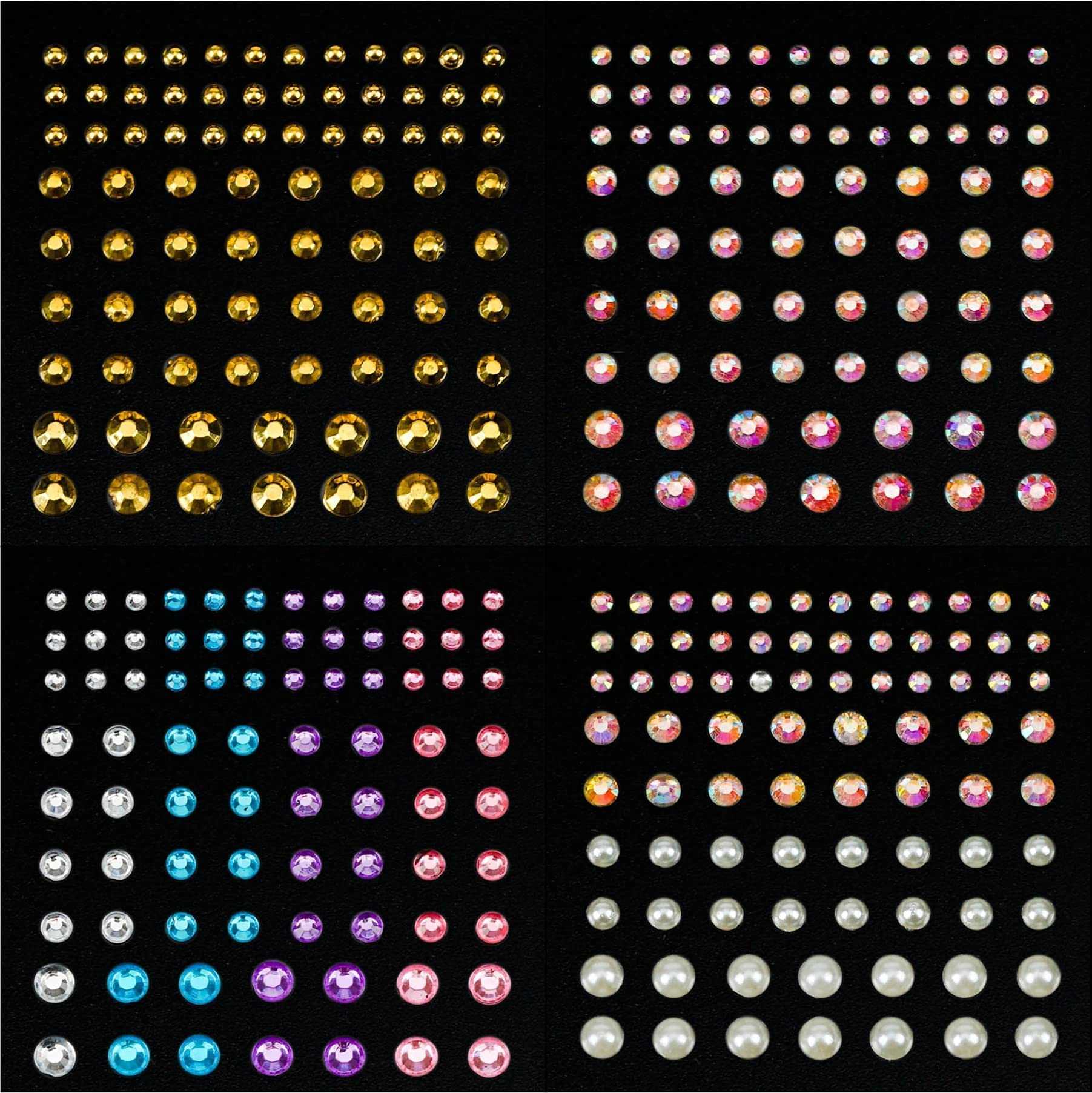 DECOYARDOO festival-ready gems on arms and shoulders.