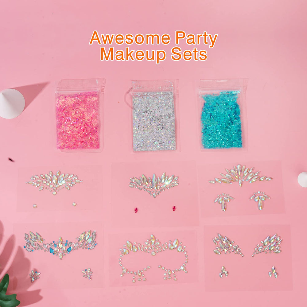 DECOYARDOO iridescent 3D gems catch light beautifully