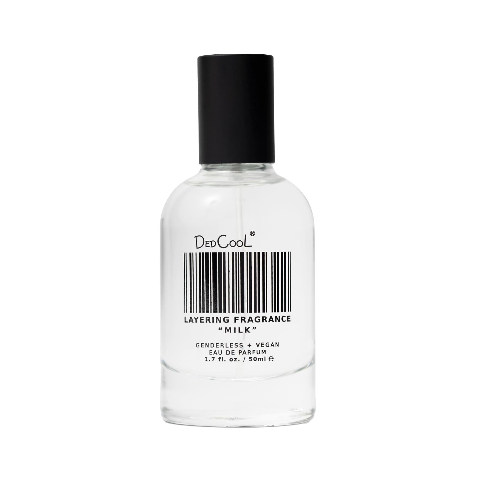 DedCool Milk EDP bottle with citrus notes for fresh daytime wear.