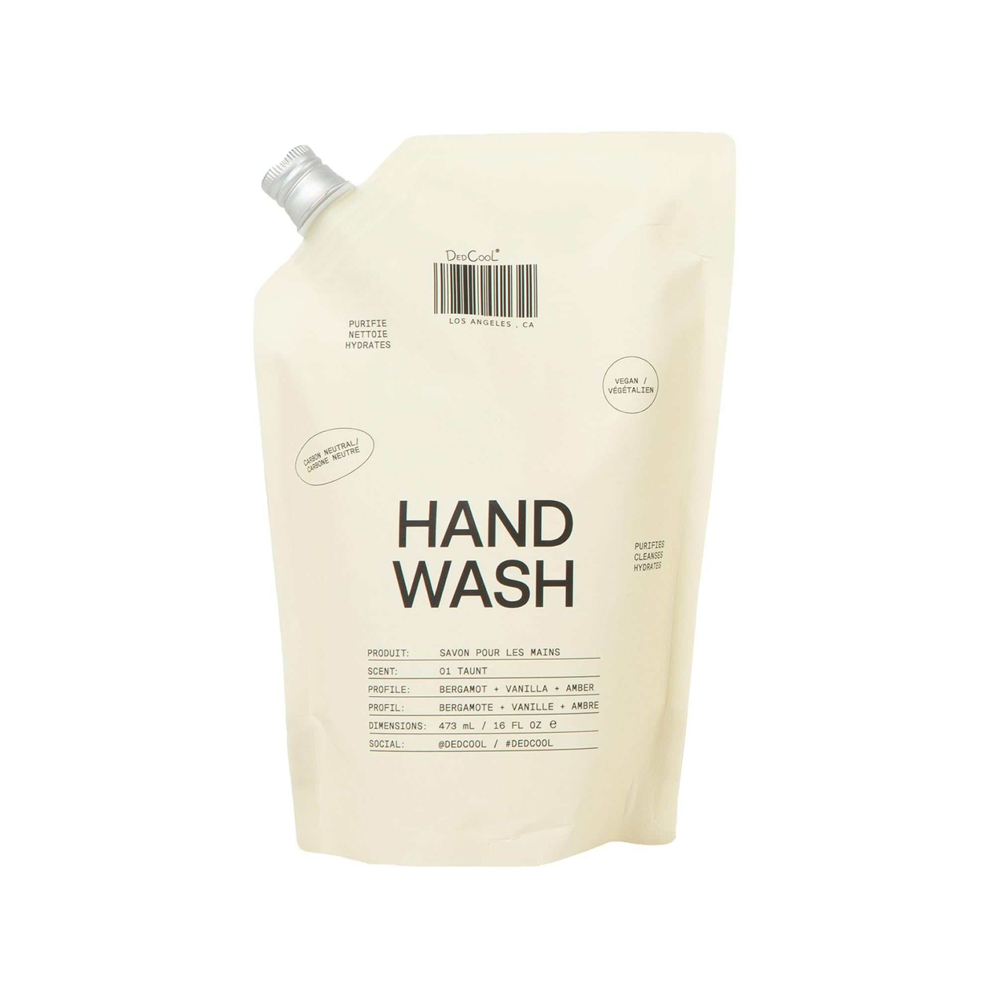 DedCool Taunt Hand Wash refill packaging showing eco-friendly design for sustainable home care.