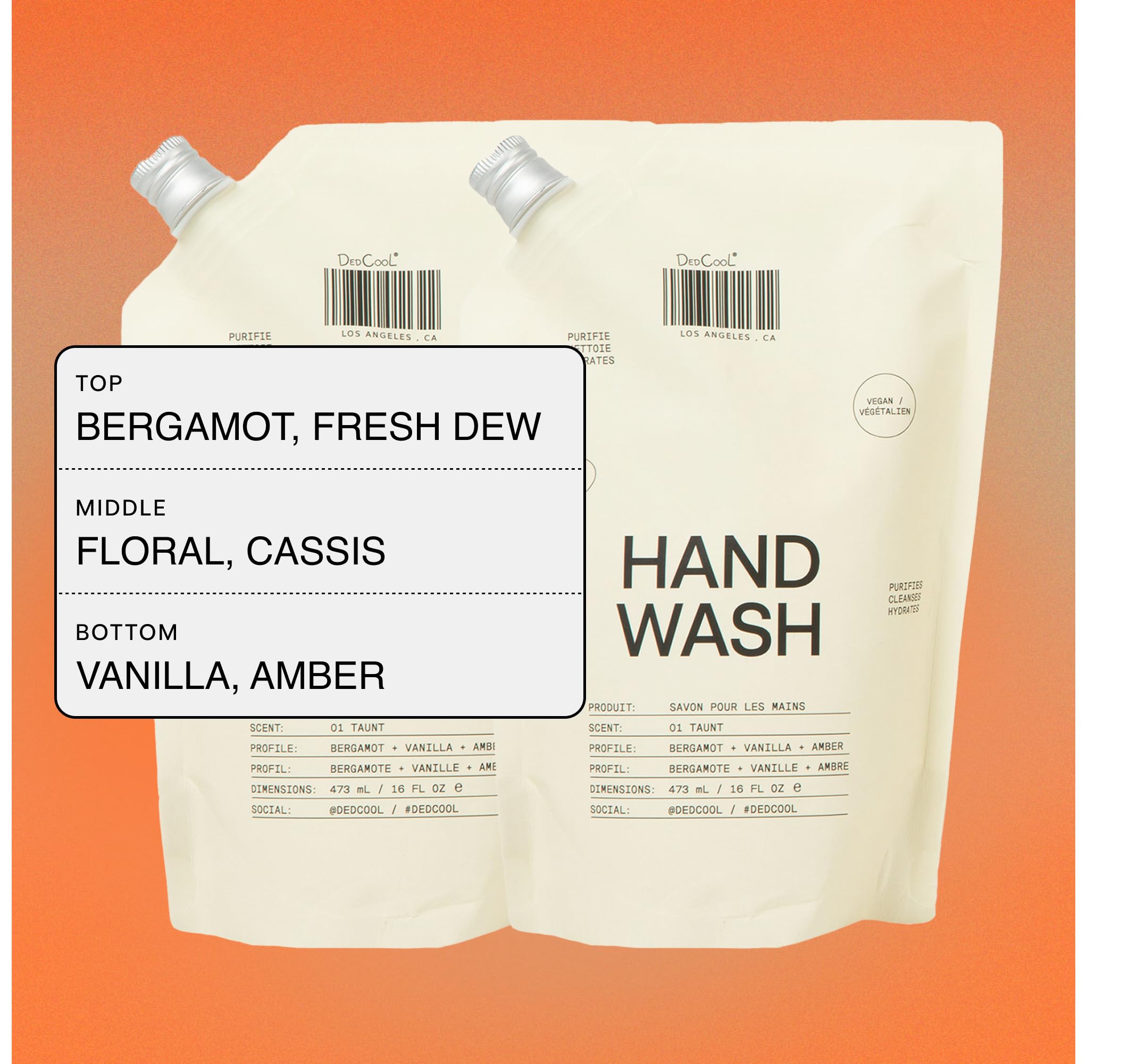 DedCool Taunt Hand Wash refill pump for convenient everyday use.