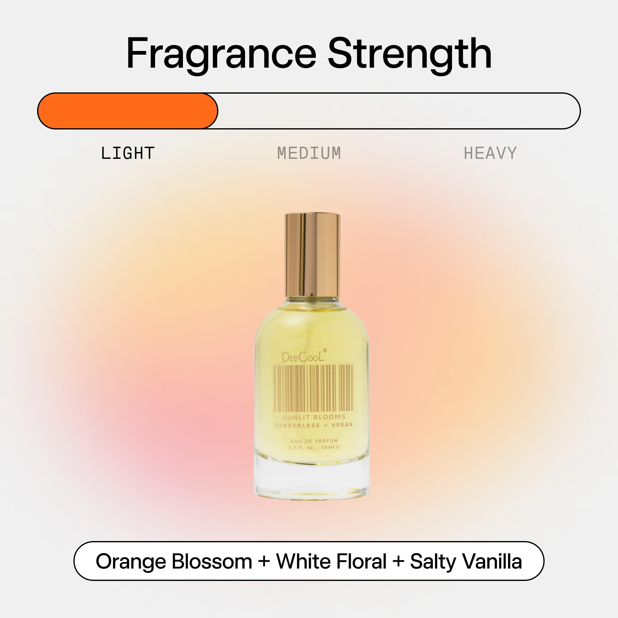 DedCool unisex fragrance product shot, gender neutral appeal
