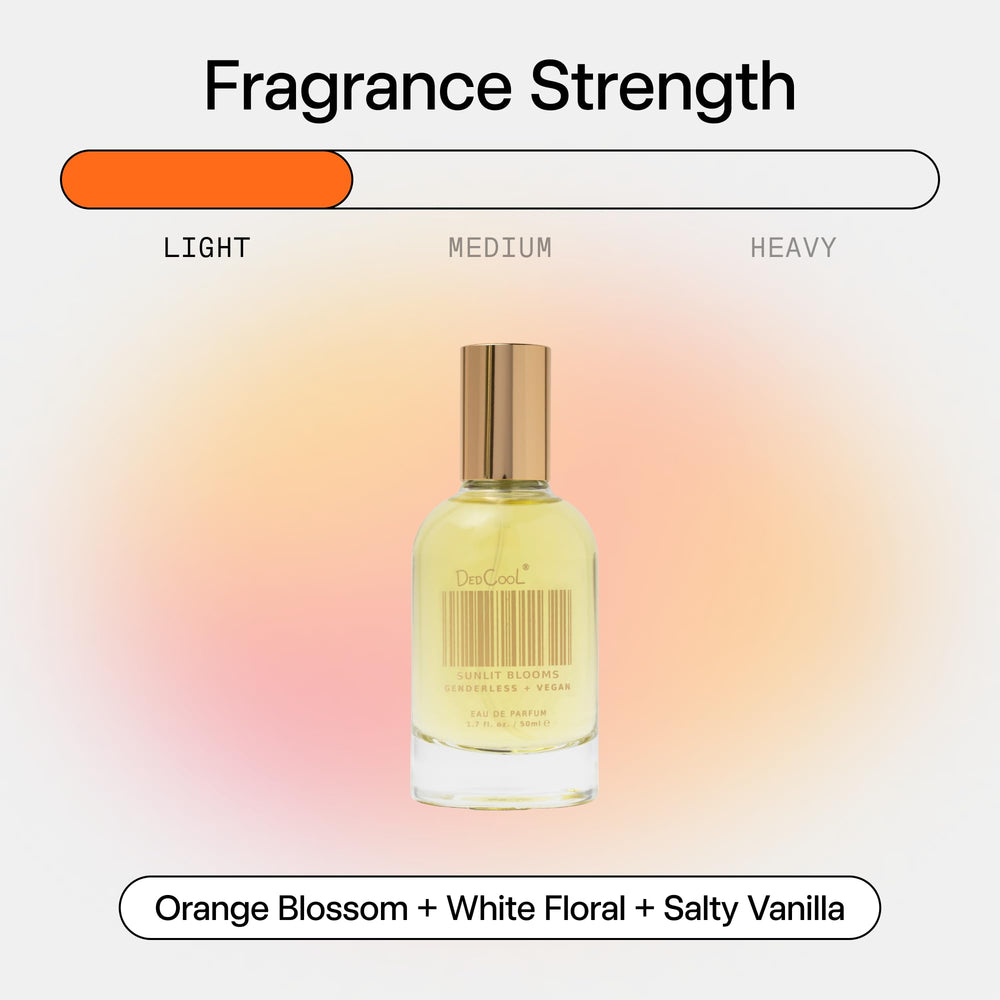 DedCool unisex fragrance product shot, gender neutral appeal