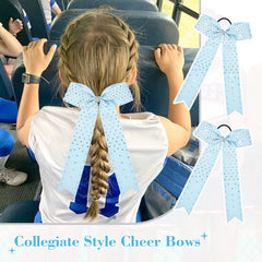 DEEKA iridescent rhinestones sparkle from every angle on a bow.