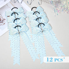 DEEKA handmade 12-pack bows ideal for coordinated team looks.
