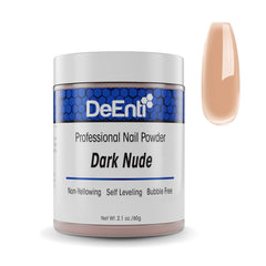 DeEnti dark nude bottle close-up for bubble-free nails