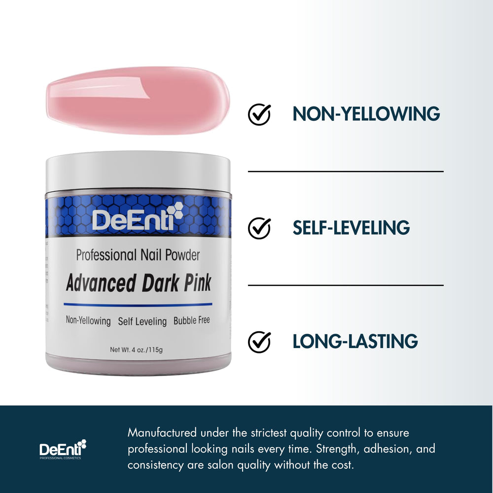 DeEnti dark pink swatch demonstrates durable, long-lasting results for extensions
