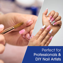 Non-yellowing Nomma Plus formula preserves true color on nails.