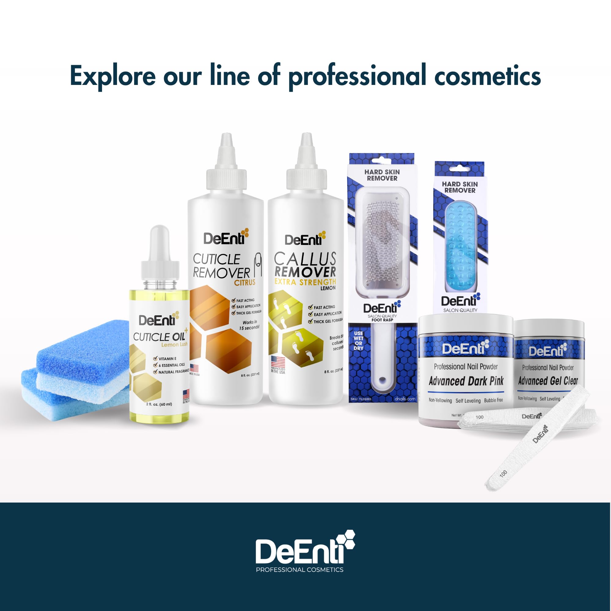 DeEnti packaging box cuticle remover ready for display.