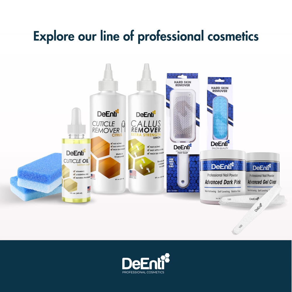 DeEnti packaging box cuticle remover ready for display.