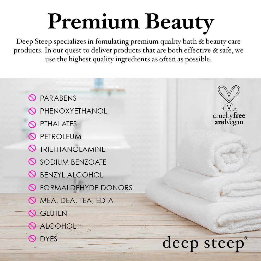 Organic ingredient banner highlight in Deep Steep Foot Cream packaging