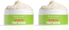 Deep Steep Foot Scrub mint texture close-up showing exfoliating grains