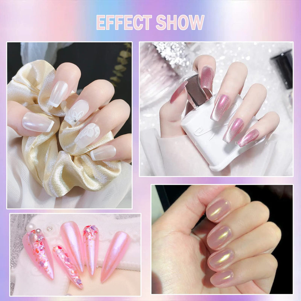 Deepmind application step showing powder dab on nail surface