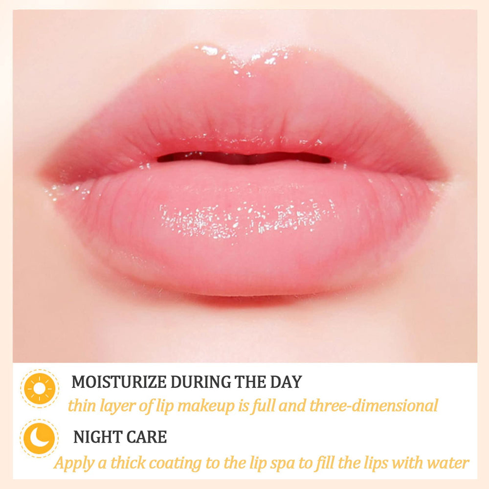 Deepmind strawberry lip mask with honey pot packaging for smooth morning lips