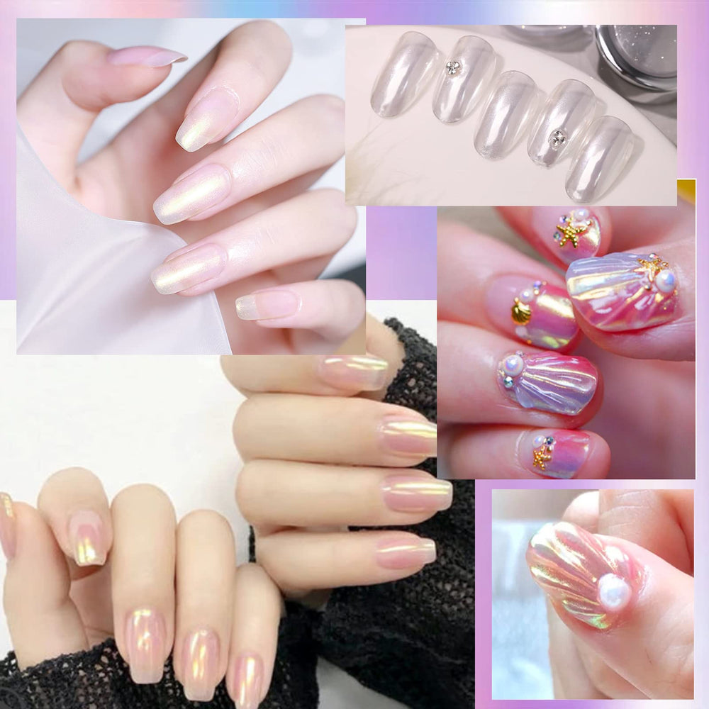 Deepmind top coat sealant completing a chrome nail look