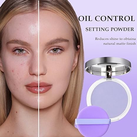 DEERELF Jelly Pressed Powder on the T-zone absorbs excess oil.