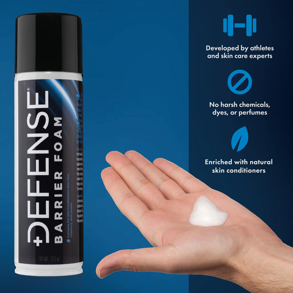 Defense Soap Barrier Foam lather close-up shows creamy cleansing for grapplers
