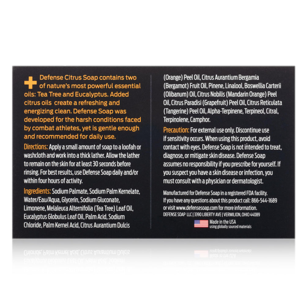 Defense Soap Citrus Bar daily use for active lifestyles.