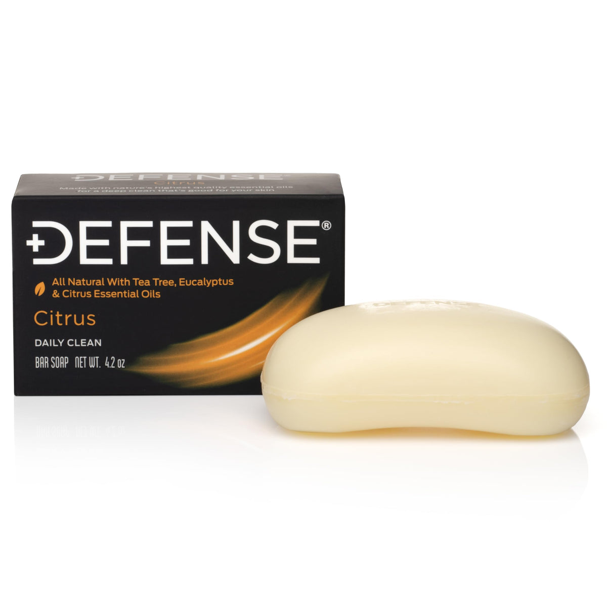 Defense Soap Citrus Bar refreshing-lather after training for post-workout freshness.