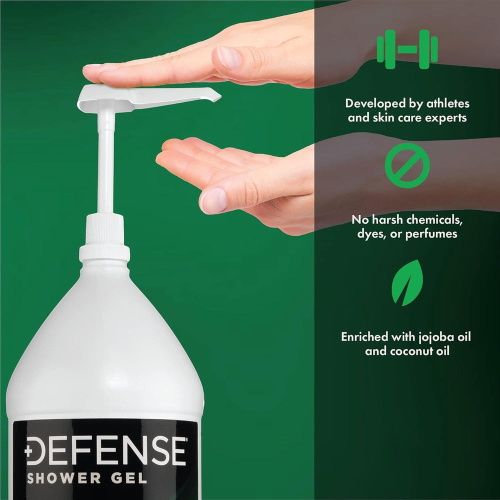 Defense Soap Peppermint Body Wash lather demonstrates rich, creamy cleansing experience.