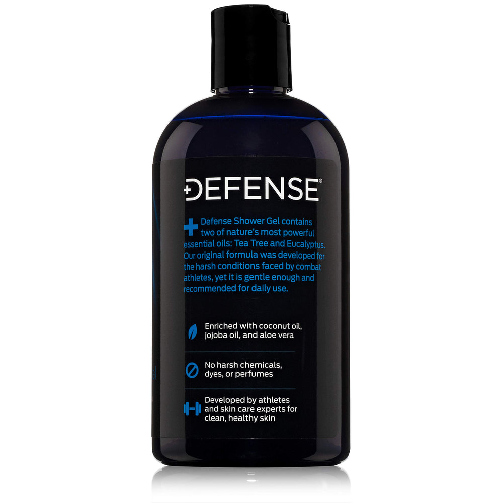Defense Soap Tea Tree Body Wash designed for athletes post training.