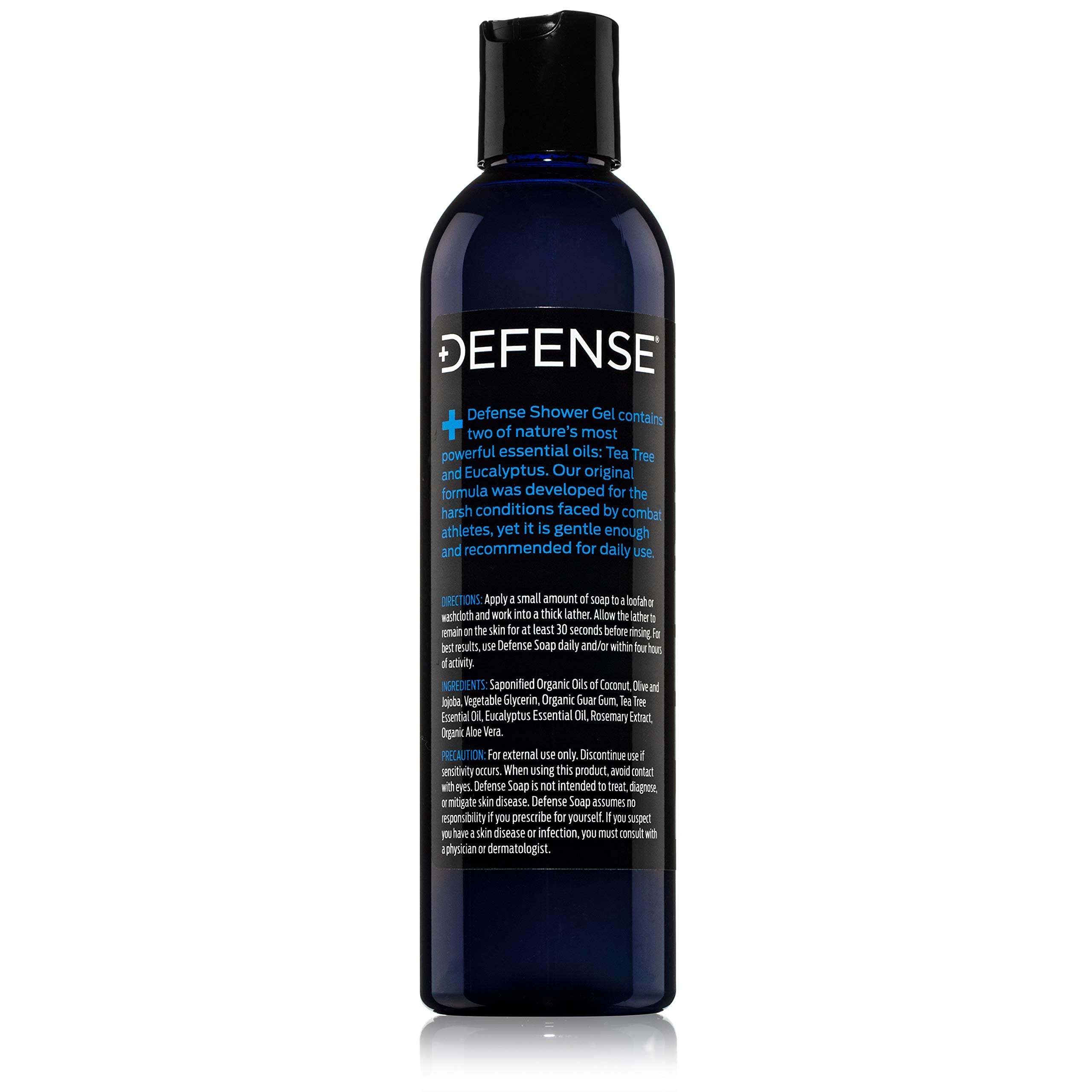 Defense Soap Tea Tree Body Wash skin barrier imagery suggesting balance and protection.